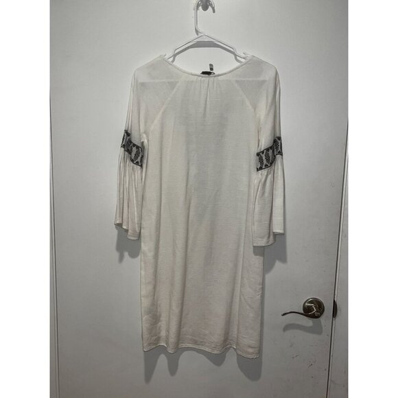 Sanctuary Women Boho Embroidered A Line Mini Dress White Top Size Small - Picture 4 of 7
